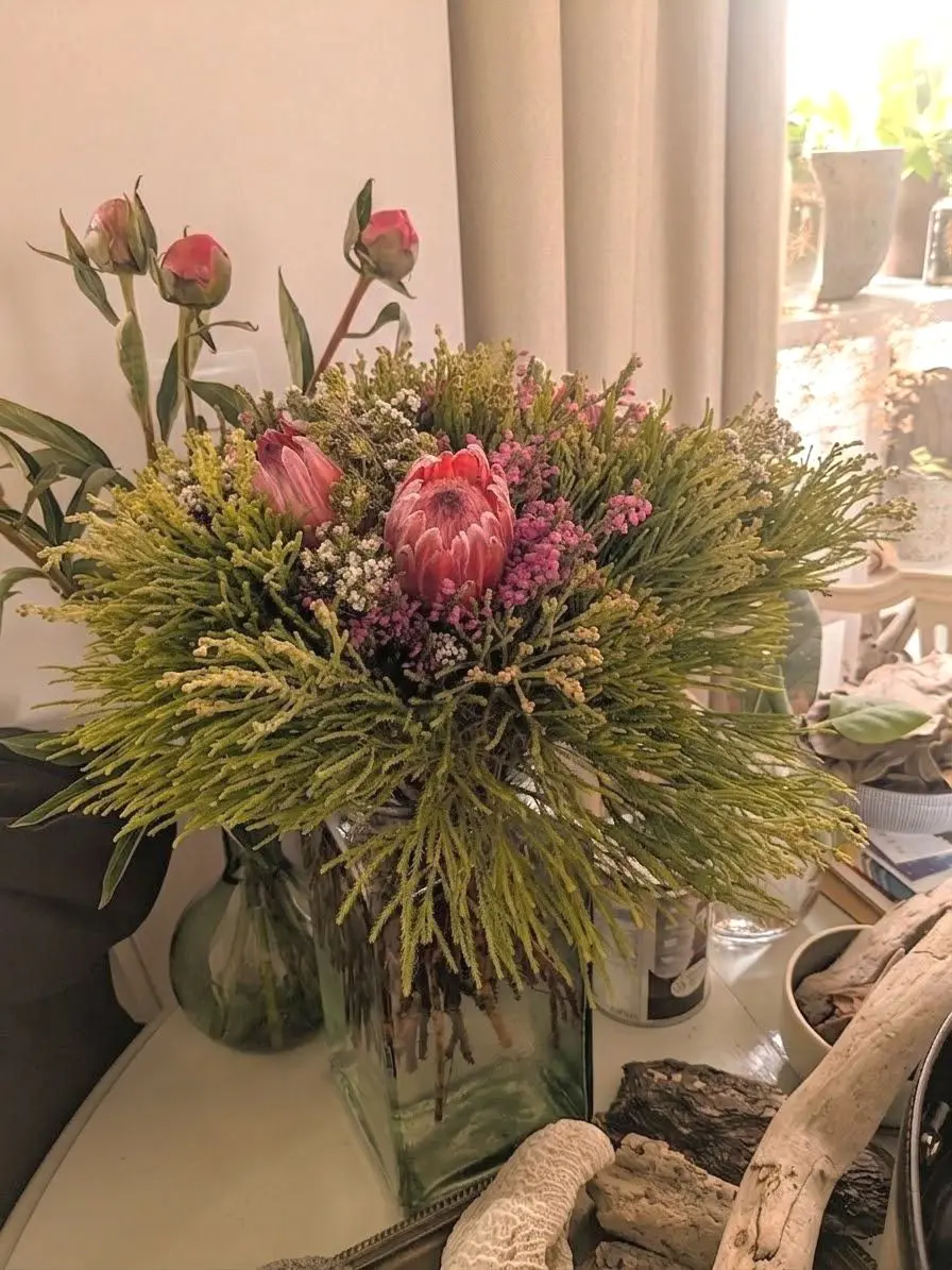 Fresh flowers in the family home